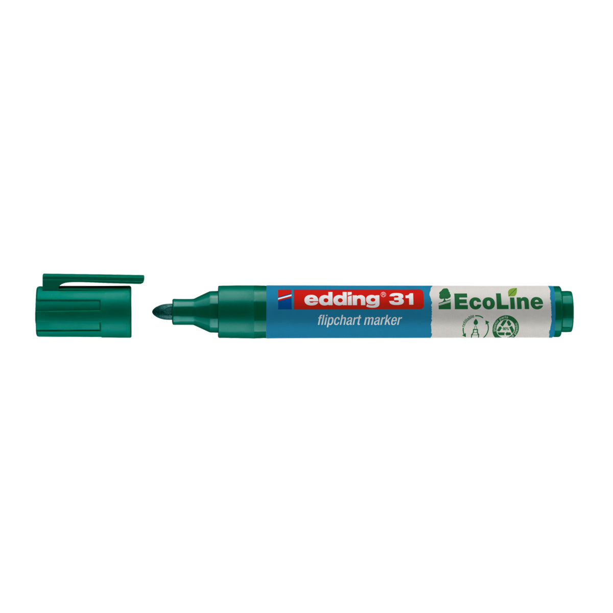 Marker flipchart Edding, Ecoline 1.5-3 mm, verde Marker flipchart Edding, Ecoline 1.5-3 mm, verde